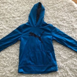 Puma hoodie size 14-16 youth blue great condition
